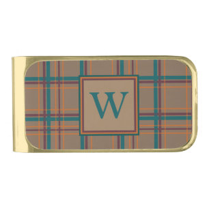 Autumn Chic Plaid Money Clip