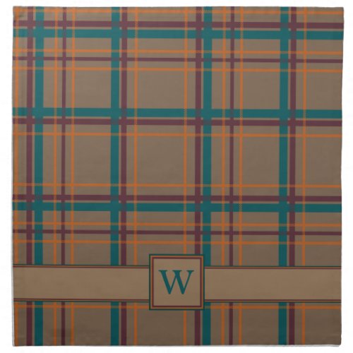 Autumn Chic Plaid Napkin