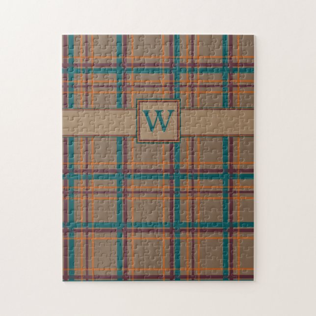 Autumn Chic Plaid Puzzle (Vertical)