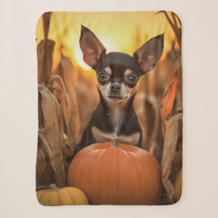 Autumn Chihuahua – Cozy & Devoted Sherpa Blanket