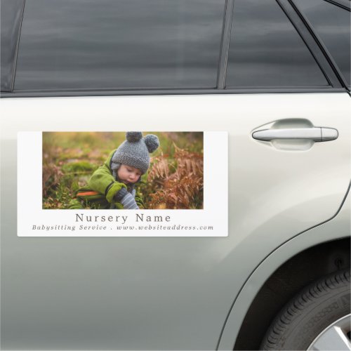 Autumn Child Babysitter Daycare Nursery Car Magnet