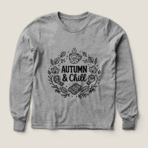 Autumn & Chill | Cozy Fall Hand-Lettered Line Art 