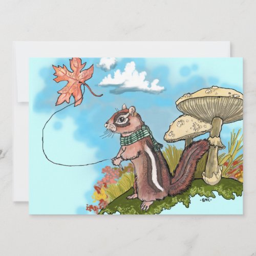 Autumn Chipmunk~ Invites
