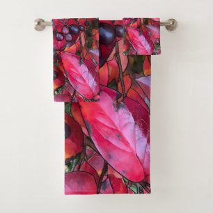 Autumn Chokecherries - Bathroom Towel Set