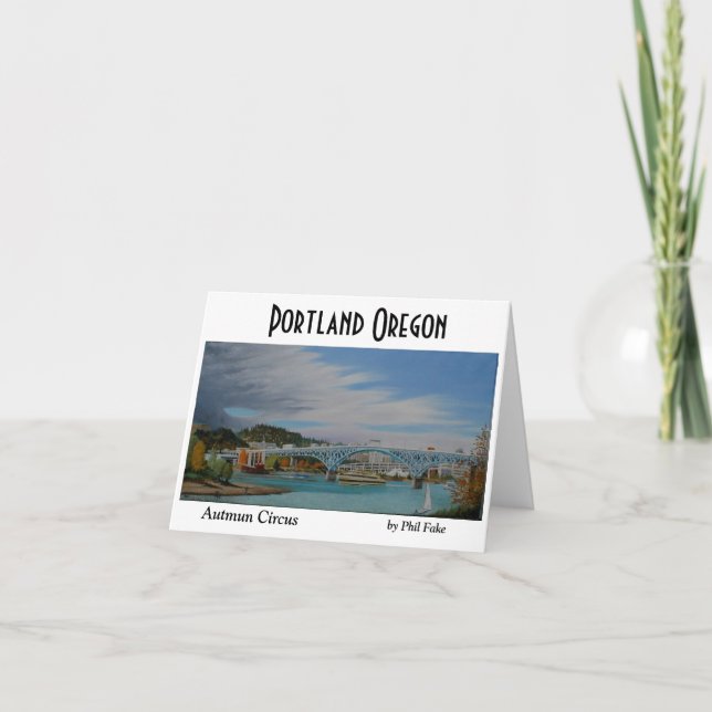 Autumn Circus notecard (Front)