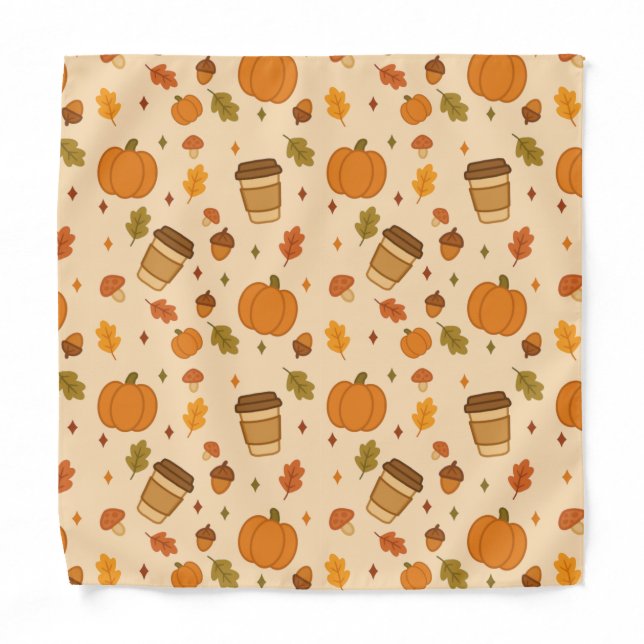 Autumn Coffee Bandana (Front)