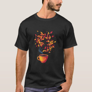 Autumn Coffee Bliss For Coffee Lovers T-Shirt