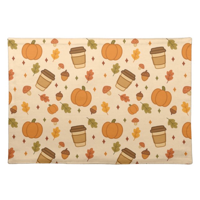 Autumn Coffee Cloth Placemat (Front)