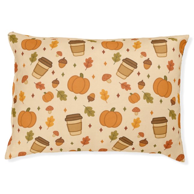 Autumn Coffee Pet Bed (Front)