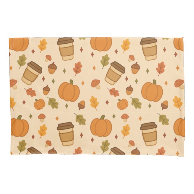 Autumn Coffee Pillow Case (Front)