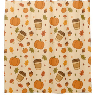 Autumn Coffee Shower Curtain