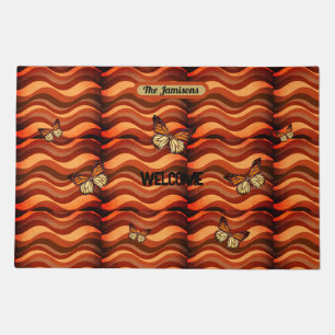Autumn Color Butterfly Doormat