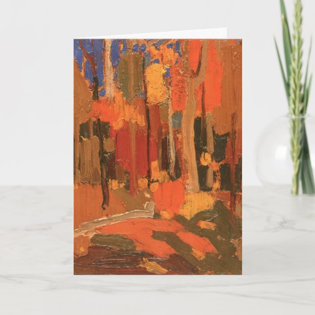 Autumn Color by Tom Thomson Card (Front)