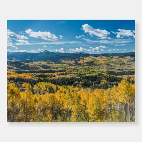 Autumn Color in Flat Tops  Routt National Forest Foam Board