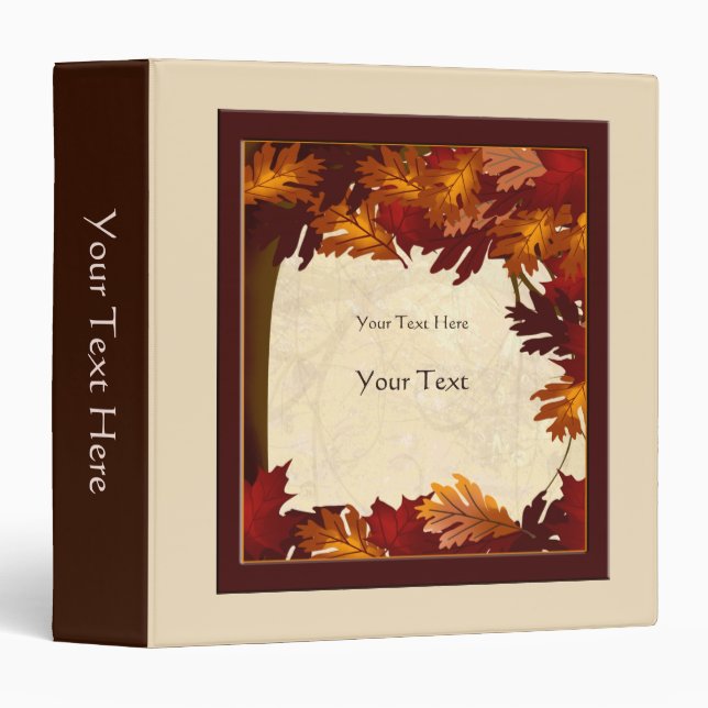 Autumn Color Leaves Tree Binder (Front/Spine)