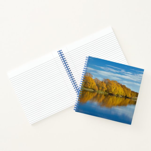 Autumn Color on Clutha River Notebook (Inside)