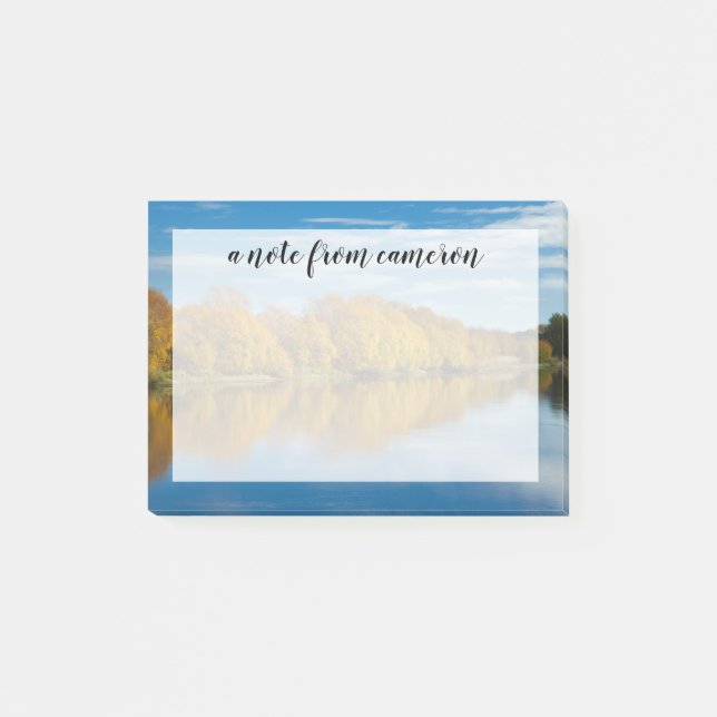 Autumn Color on Clutha River Post-it Notes (Front)