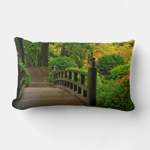 Autumn Color, Portland Japanese Garden Lumbar Pillow
