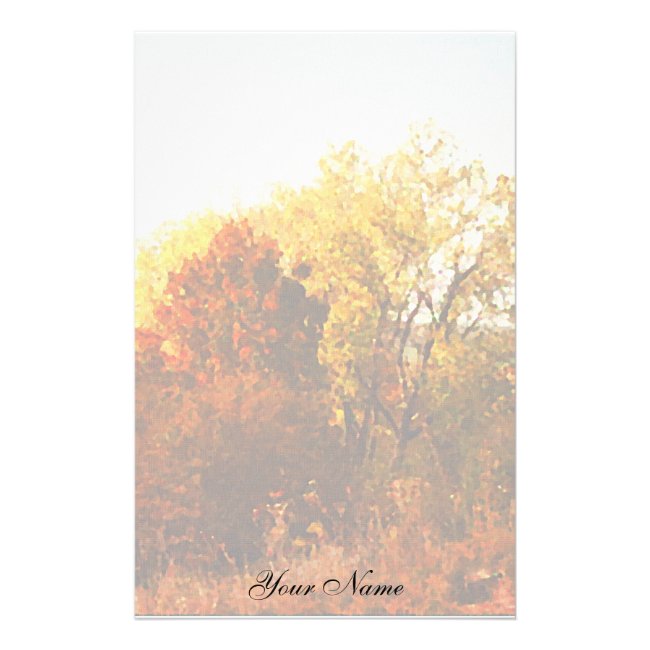 Autumn Color Trees Nature Art Photo Add Your Name