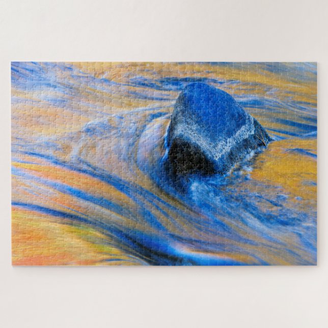 Autumn Color Water Abstract Jigsaw Puzzle (Horizontal)