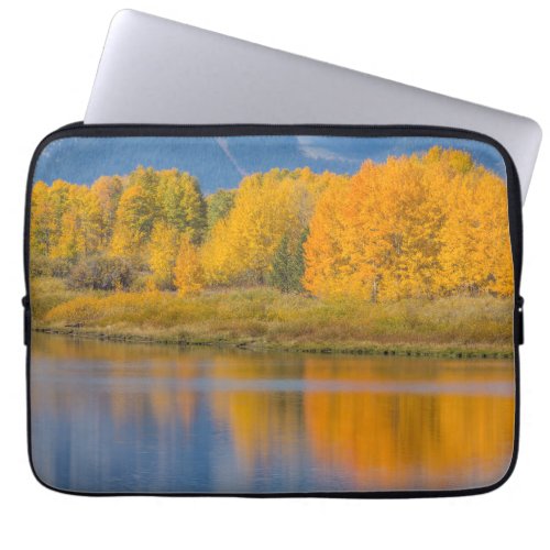 Autumn Colored Aspen Trees Laptop Sleeve