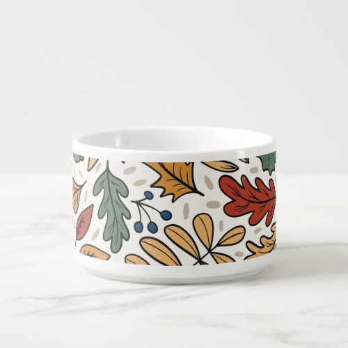 Autumn Colored Leaf Square Design Bowl