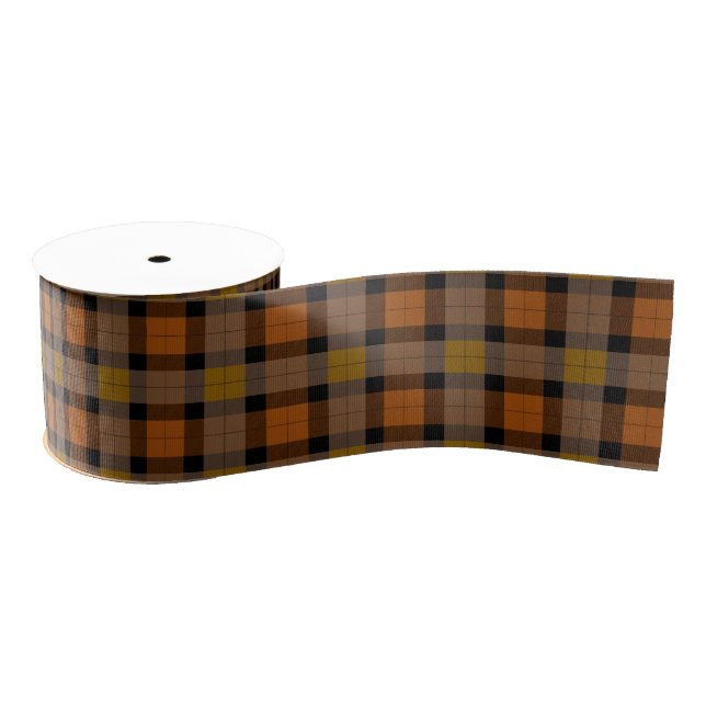 Autumn Colored Plaid Grosgrain Ribbon (Spool)