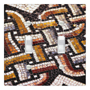 Autumn Colored Roman Mosaic Light Switch Cover