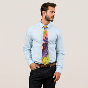 Autumn Colored Wine Grapes Vineyard Neck Tie