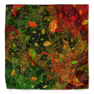 Autumn colorful decorative design bandana