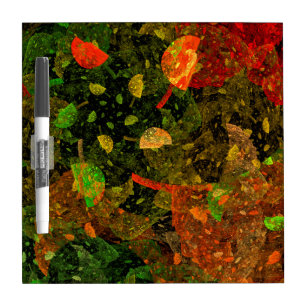 Autumn colorful decorative design dry erase board
