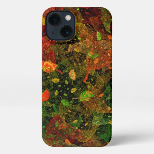 Autumn colorful decorative design iPhone 13 case