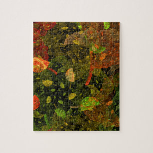 Autumn colorful decorative design jigsaw puzzle