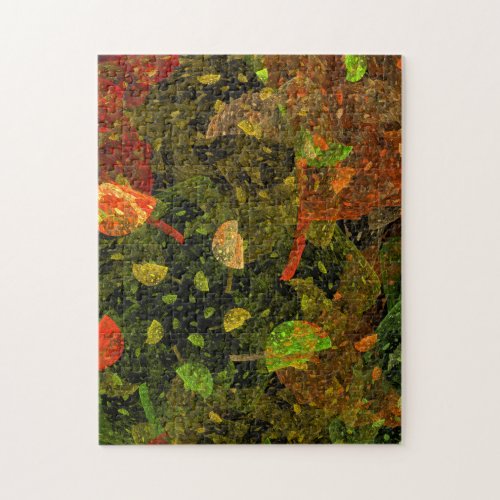 Autumn colorful decorative design jigsaw puzzle