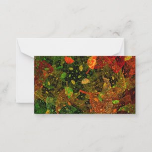 Autumn colorful decorative design note card