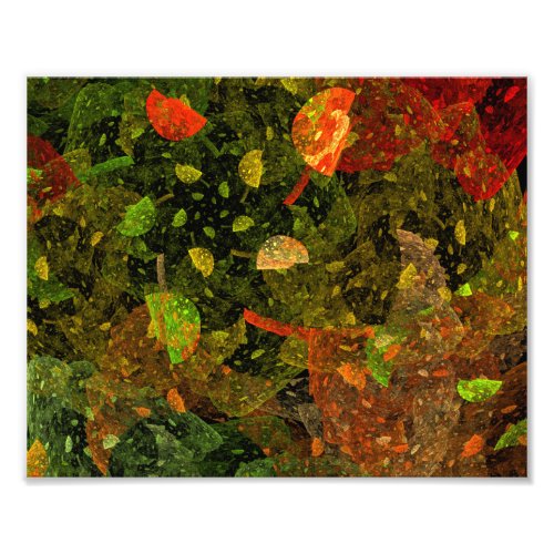 Autumn colorful decorative design photo print