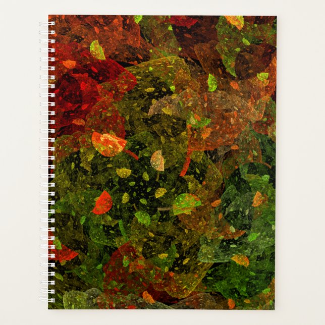 Autumn colorful decorative design planner (Front)