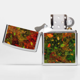 Autumn colorful decorative design zippo lighter