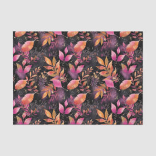 Autumn colorful Fall Leaves Rustic Decoupage Tissue Paper