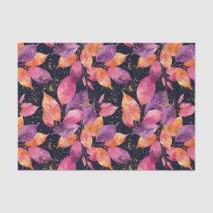 Autumn colorful Fall Leaves Rustic Decoupage Tissue Paper