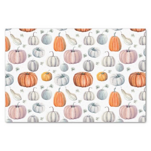 Autumn Colorful Pumpkin Pattern Tissue Paper