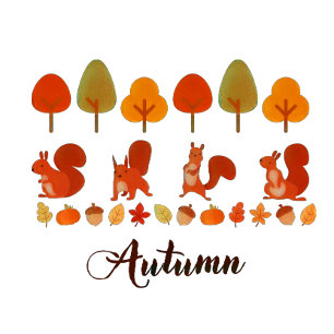 Autumn Colorful Trees Throw Pillow