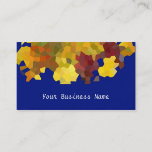 Autumn Colors Abstract Business Card