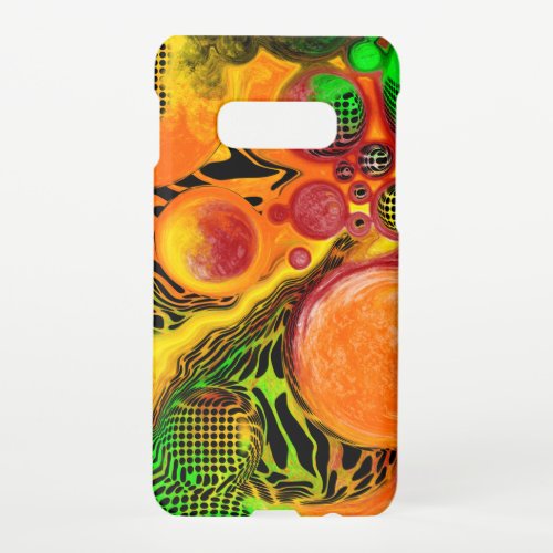 Autumn Colors Abstract Pour Painting Samsung Galaxy S10E Case