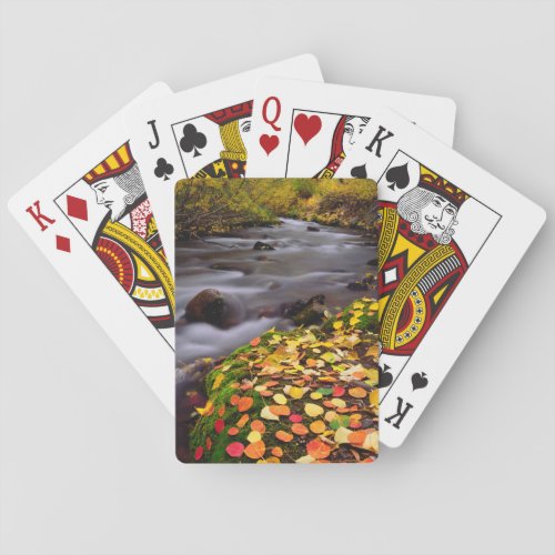 Autumn Colors along McGee Creek Poker Cards