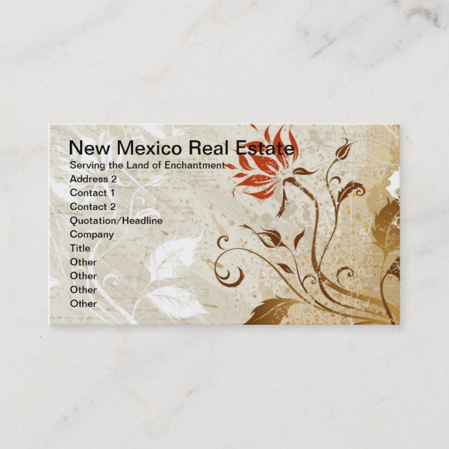 Autumn Colors Appointment Card (Front)