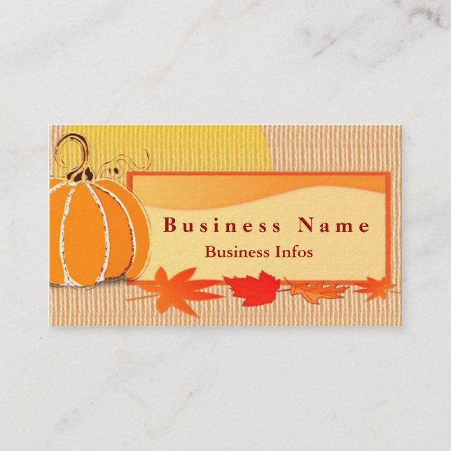Autumn Colors Business Card (Front)