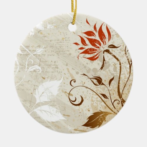 Autumn Colors Ceramic Ornament