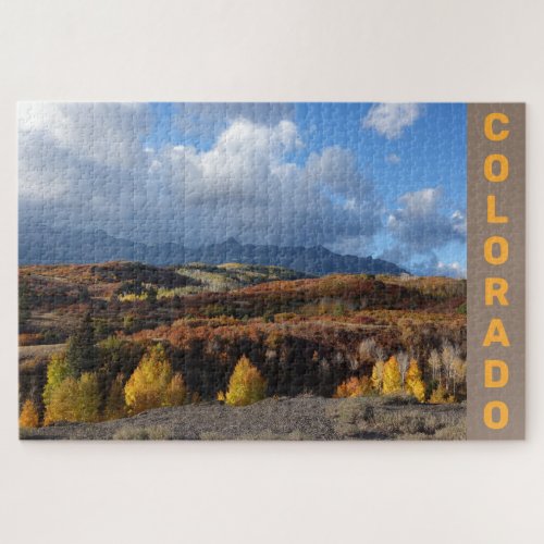 Autumn Colors from the Dallas Divide in Colorado Jigsaw Puzzle