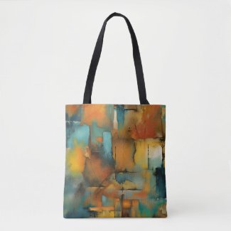 Autumn colors, geometric grunge paint abstract